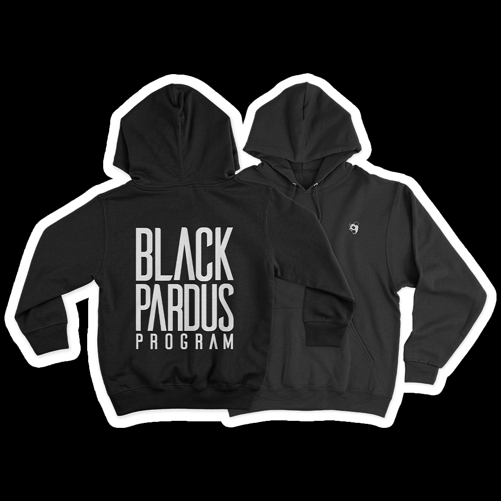 Black merch hoodie hotsell